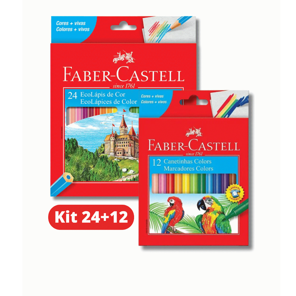 Canetinha Hidrocor 24 Cores Faber Castell: Onde Comprar | BuscaProdutos
