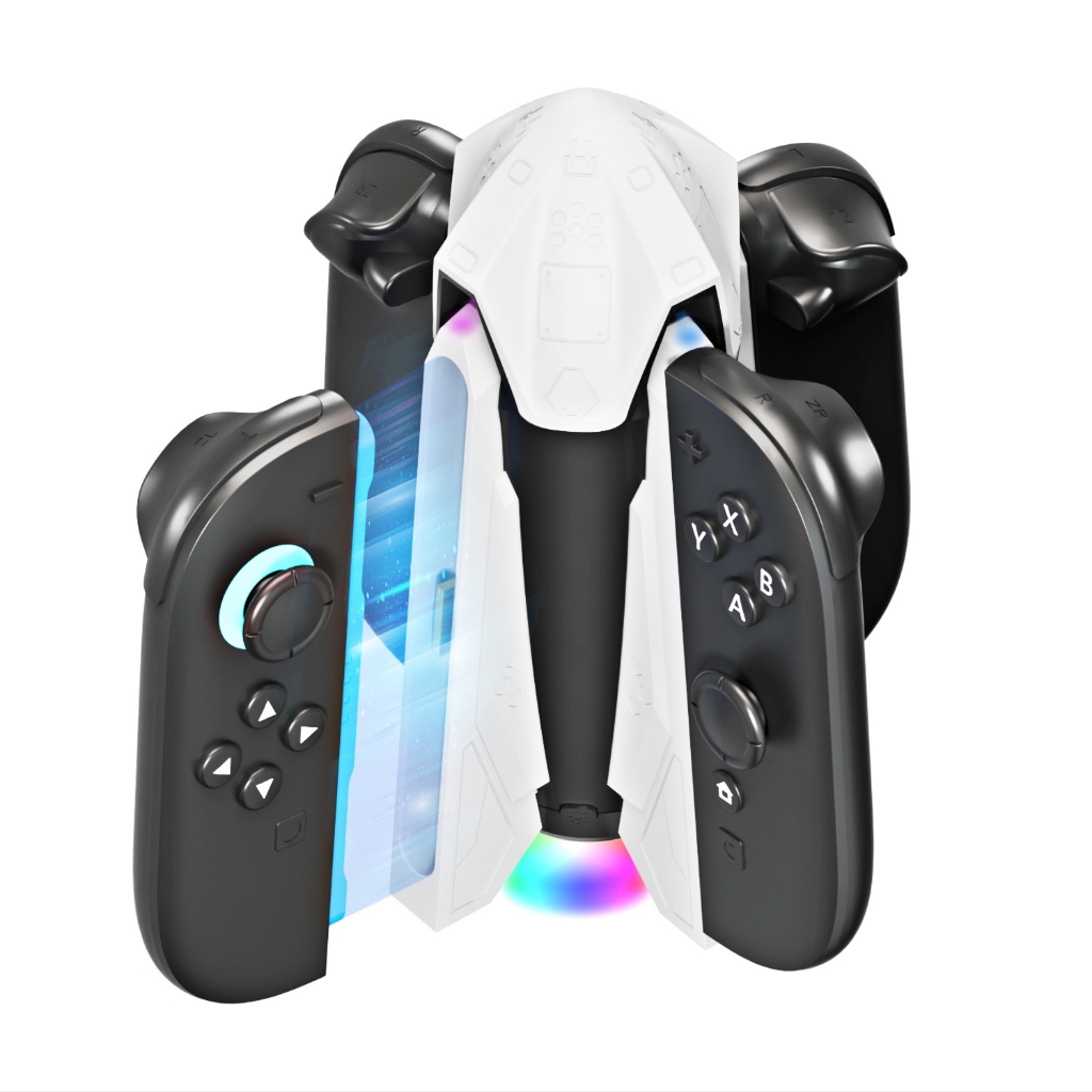 4 em 1 Joycons Base de carregamento para Nintendo Switch 2 Joy-con em qualquer direção, acessórios Switch 2 Carregador