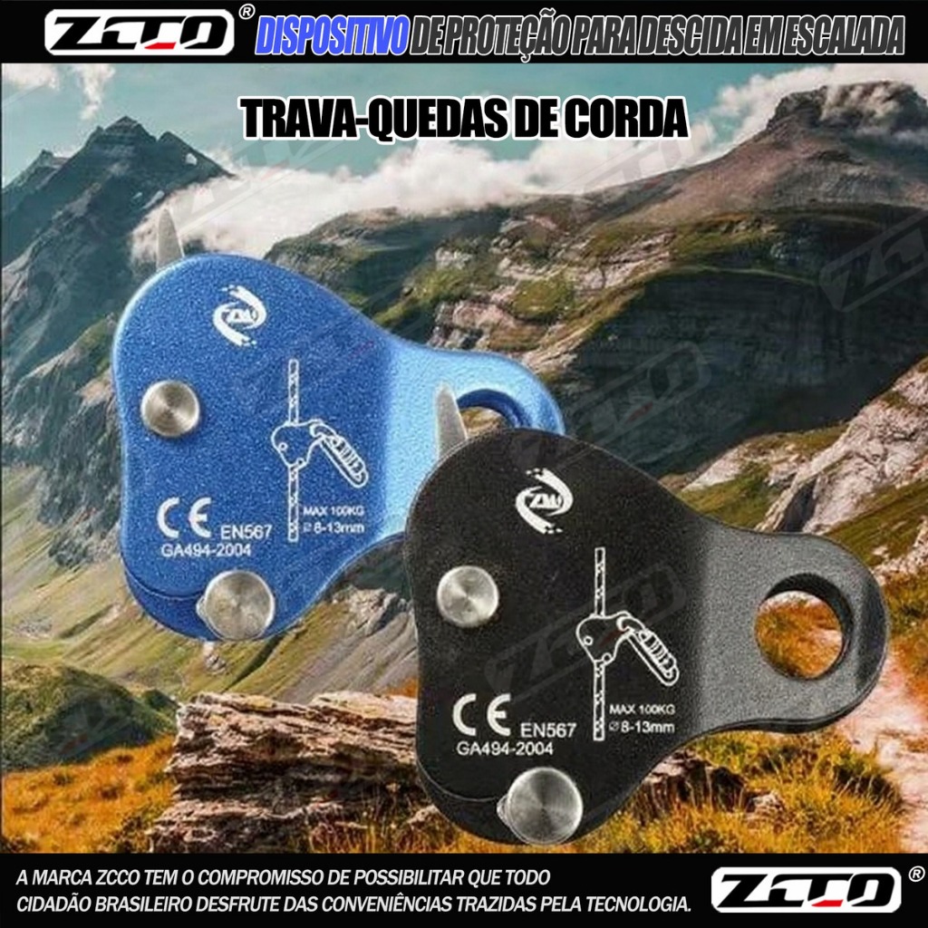 ZCCO Descensor Autoblocante C/ Freio Anti Panico Dcd Autoblocante