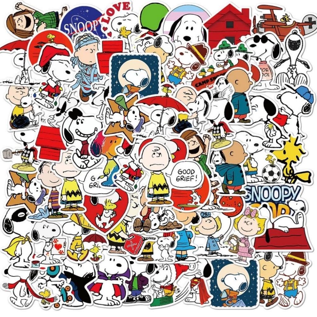 50 Stickers Snoopy| Adesivos para Kindle, Planner, Journal e Scrapbook em Oferta na Shopee