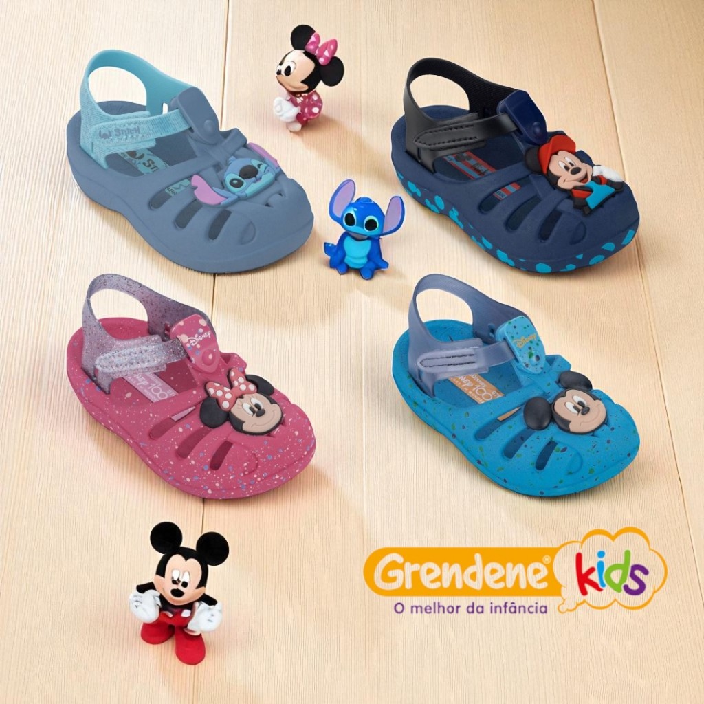 Sandália Papete Bebê Infantil Disney Magic Aranha Grendene Original Leve Lançamento