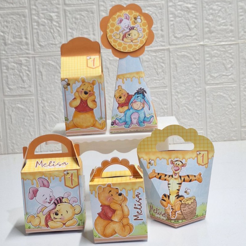 Personalizados Ursinho Pooh/ Kit Festa PEGUE E MONTE Ursinho Pooh/ Lembrancinhas de festa Infantil Ursinho Puff - Puft