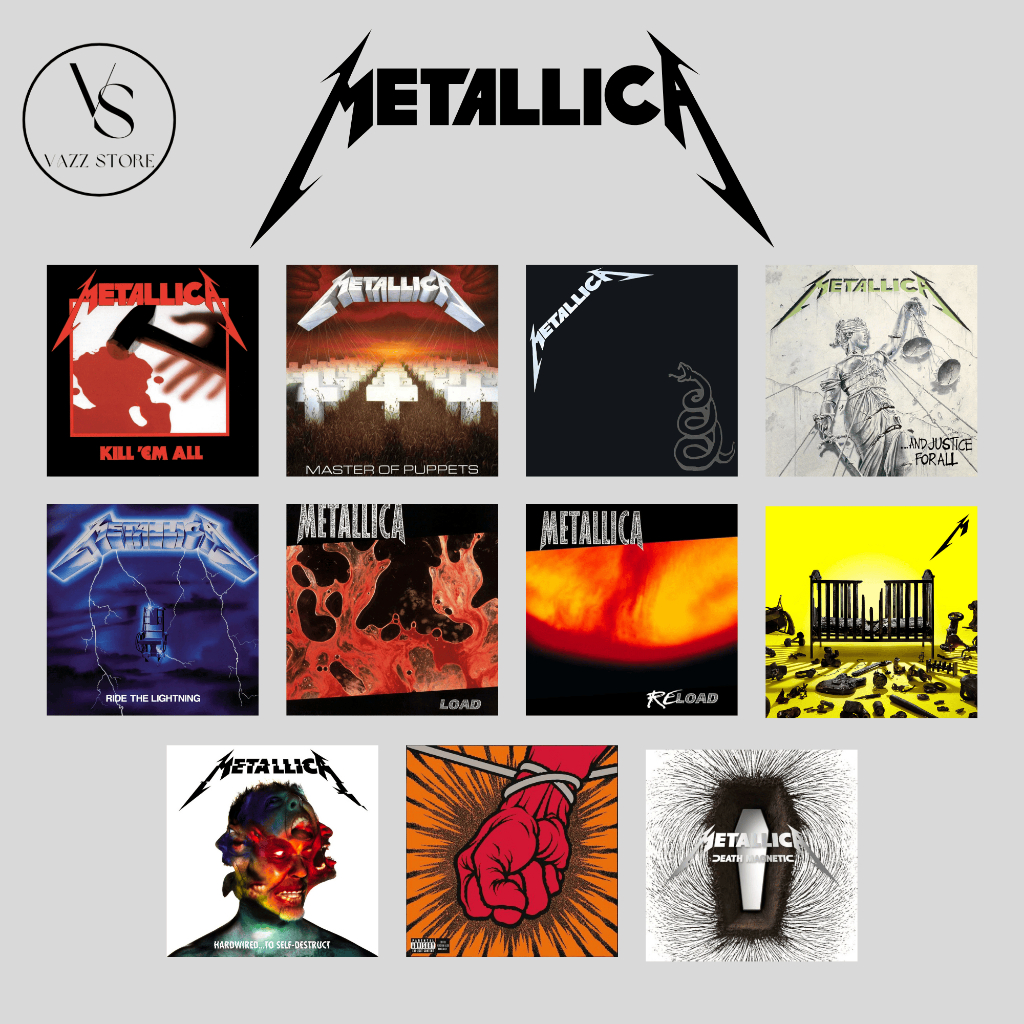 METALLICA - Quadro decorativo Mdf - 20x20 cm - Capas de albuns - Várias opções - Decoração em Oferta na Shopee