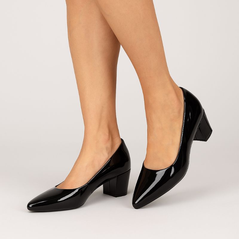 Scarpin Feminino Salto Baixo Confortável Clássico Elegante Trabalho e Festa