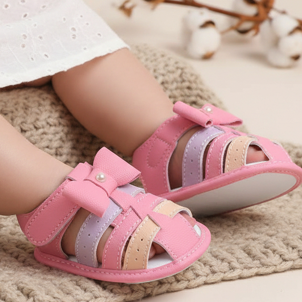 Sandália Franciscana Menina 0 a 12 meses Coloridas Verão em Oferta na Shopee