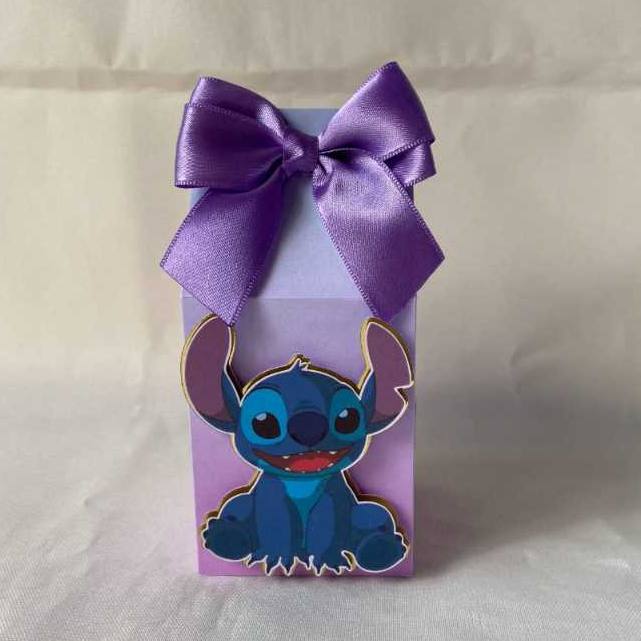 Caixas Milk personalizada no tema Stitch com 10/20/30 unidades - caixinha personalizada – lembrancinha personalizada