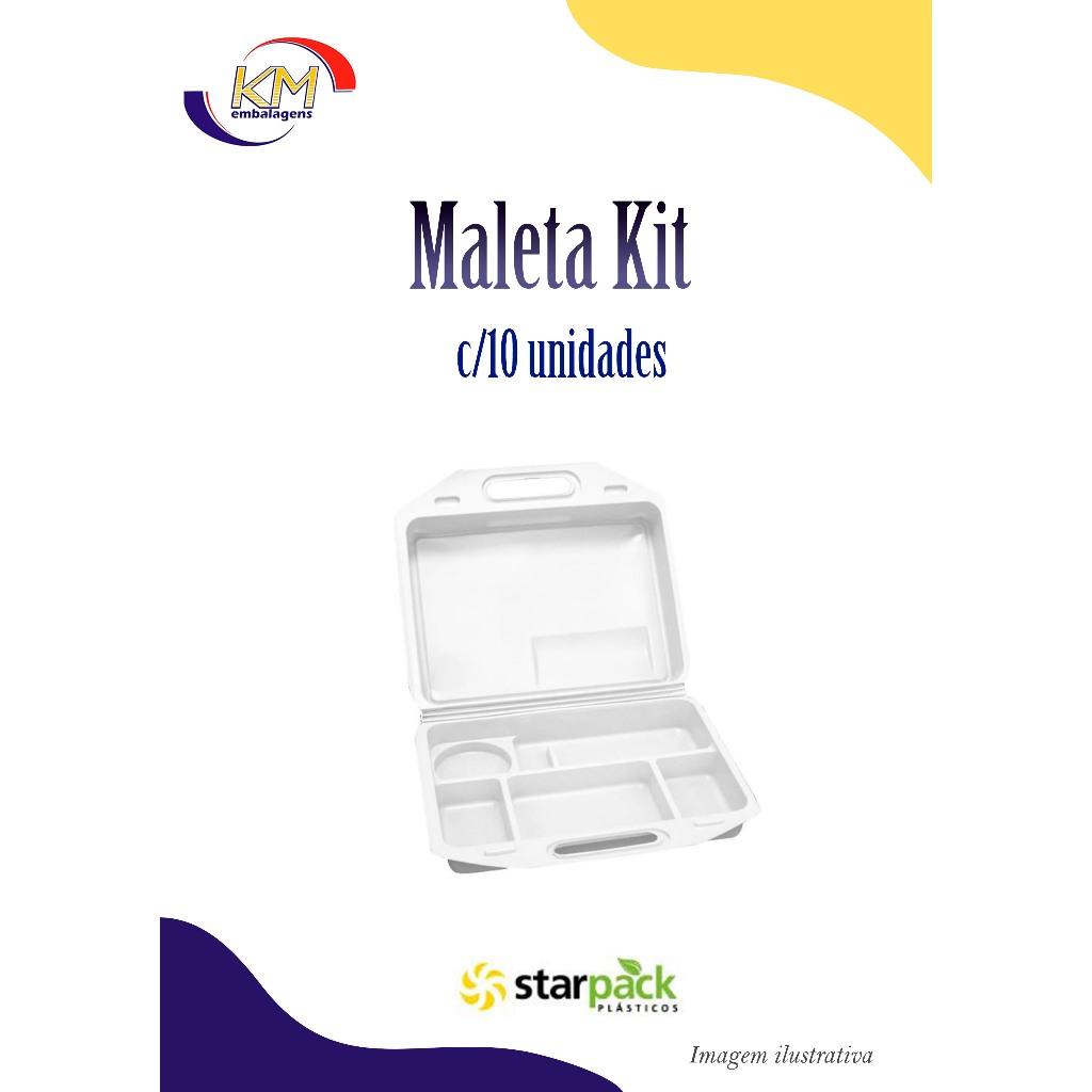 Maleta Kit c/10 unidades - Starpack - docinhos, salgadinhos, sucos, refrigerantes, lembrancinhas, festa, eventos