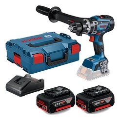 Parafusadeira Furadeira Impacto Bosch GSB 18V-150C Brushless + Maleta + 2 Baterias 4 Ah + Carregador