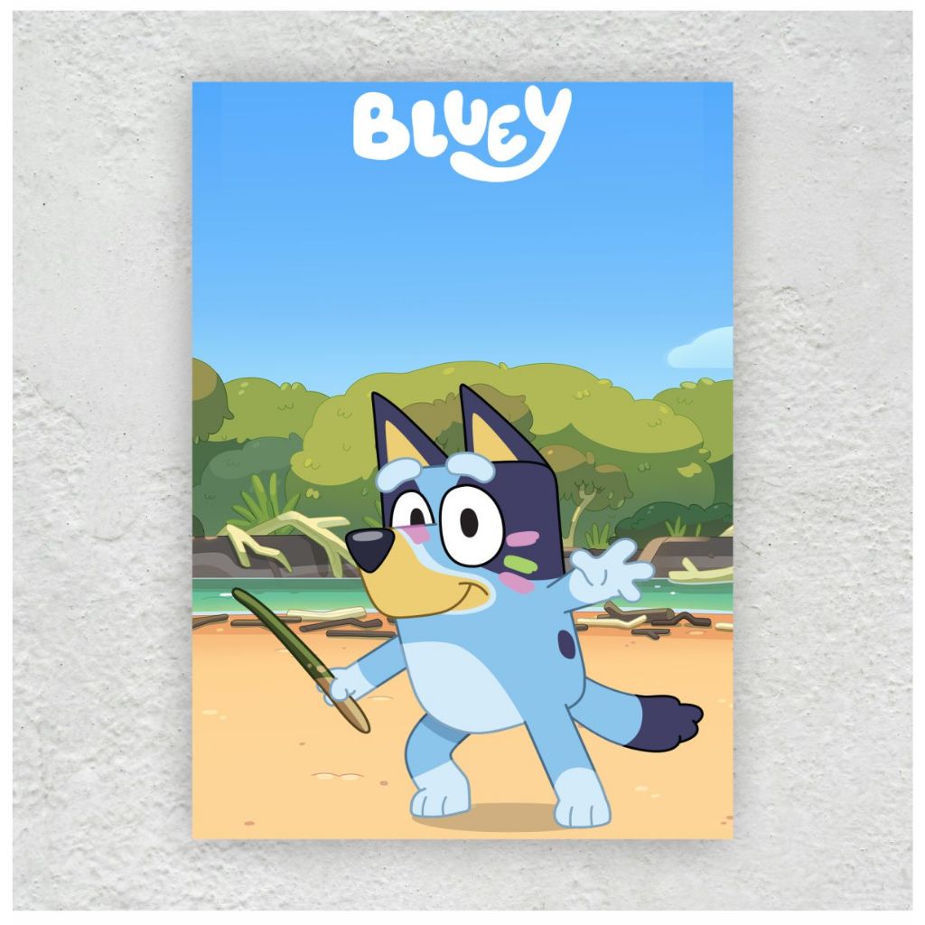 Placa Decorativa  / Desenho / Bluey - (28x20cm) - BS05