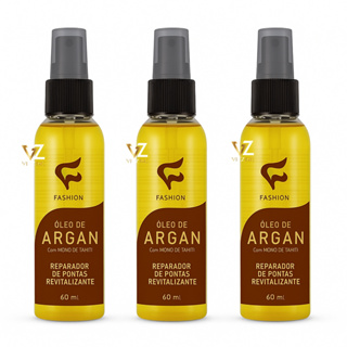 Óleo De Argan Reparador De Pontas 60ml Fashion em Oferta na Shopee