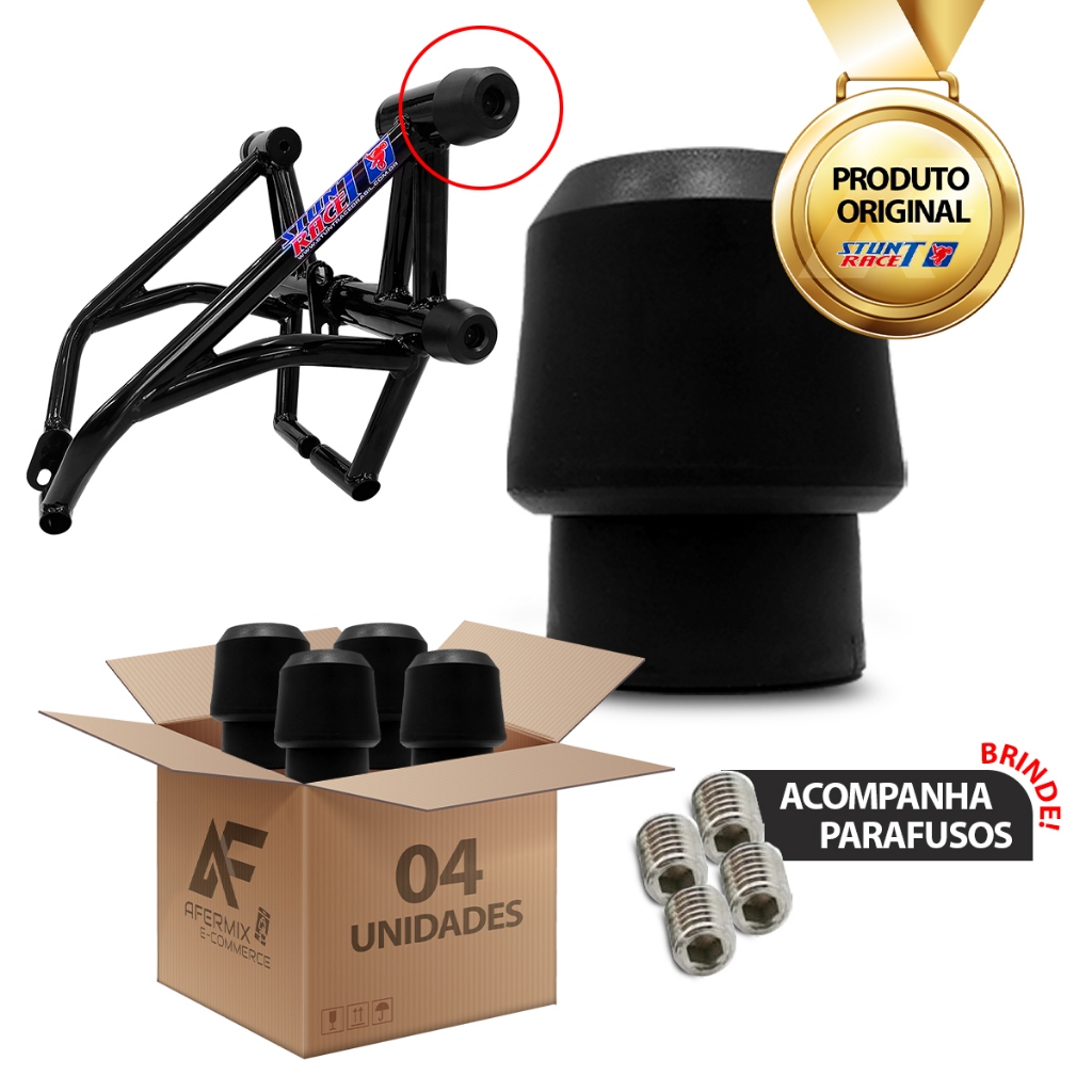 Kit Ponteira De Nylon Anti Impacto Stunt Race C/ 4 unidades