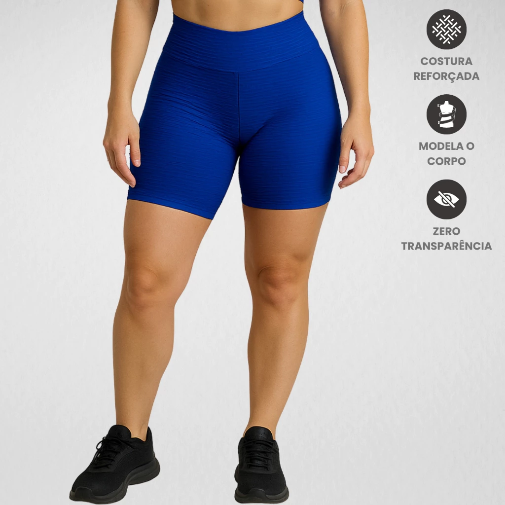 Short Bolha Texturizado Feminino Fitness Conforto Academia — imagem 1