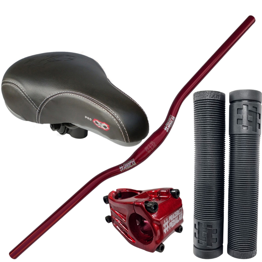 kit Guidao Bike Curvo Voador Freeride Wheeling MTB 760 800mm Banco Manopla suporte Gios Viking hupi