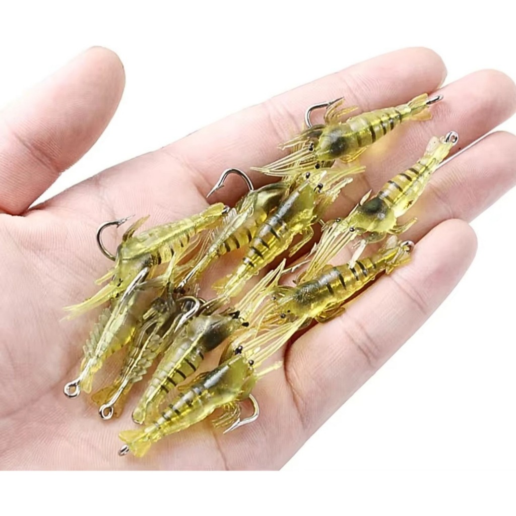 Kit 20 Iscas Camarão Aromatizadas - Pintado, Robalo, Pacu - Pesca Mar e Agua doce - Alta Atração em Oferta na Shopee