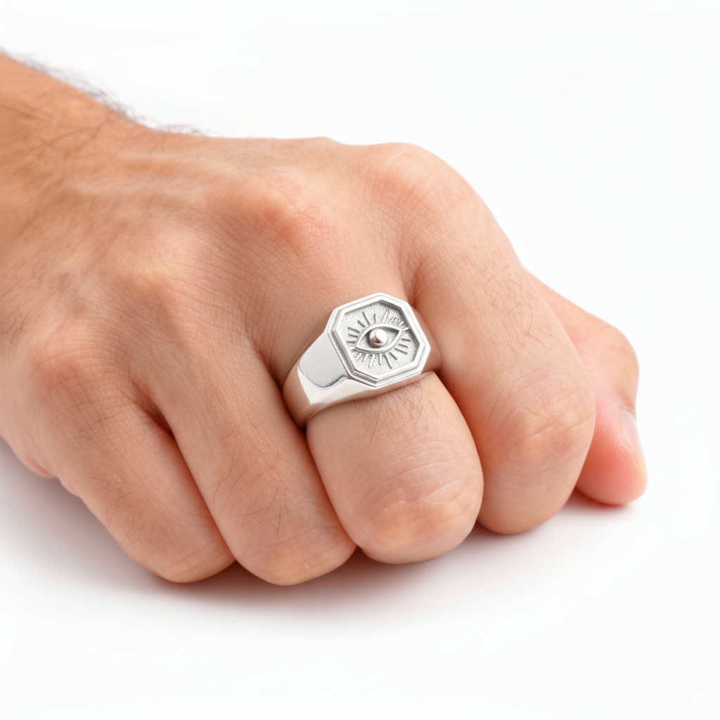 Anel Grego Masculino - Comprar com Melhor Preço em Anéis