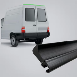 Borracha Superior Porta Baú Pingadeira Fiat Fiorino Até 2013