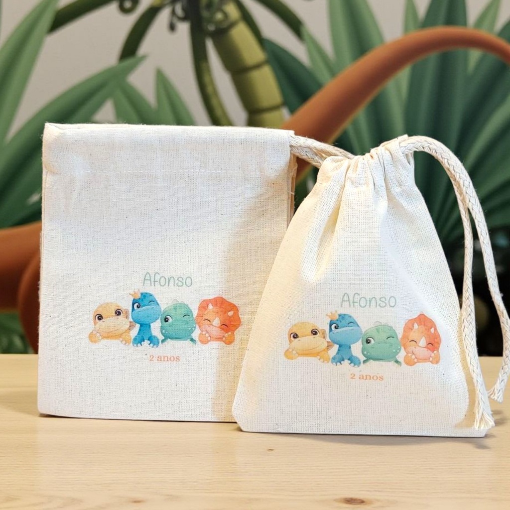 10+ Saquinho Supresa Dinossauros Baby Aniversário - Lembrancinha Personalizada