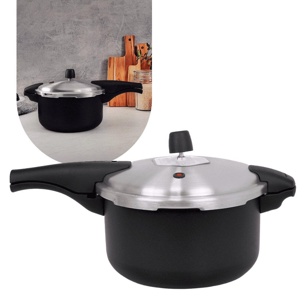 Panela de Pressão Tramontina 6L Vancouver Antiaderente 24cm Preto