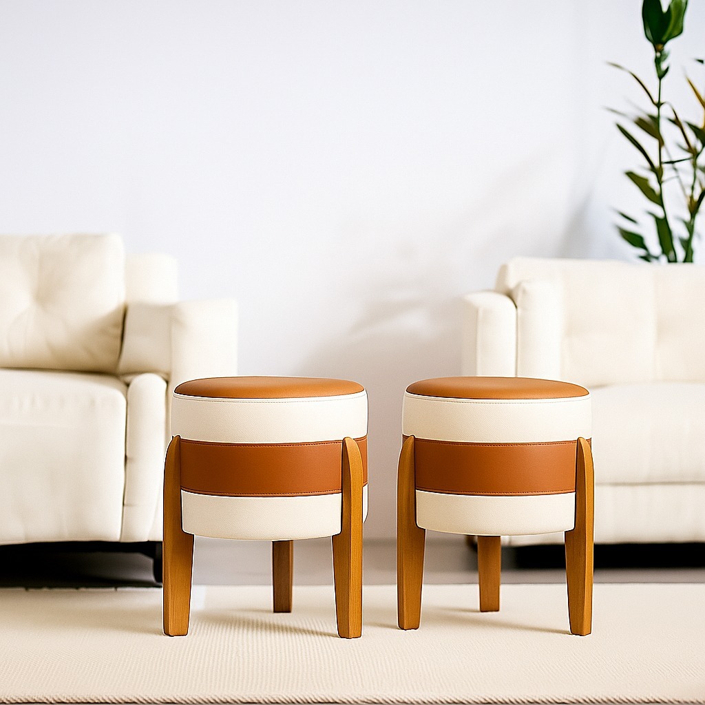 Kit pufe Puff Isis Linho 2unidades cores envio imediato