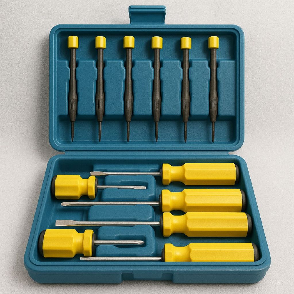 Ferramentas Conjunto de Chaves RF13 c/12 Peças Chave Fenda Estilete Fita Isolante Presente em Oferta na Shopee