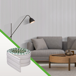 Painel Ripado em EVA Flexível PR106 – 10m | Design Moderno para Revestimento de Paredes em Oferta na Shopee