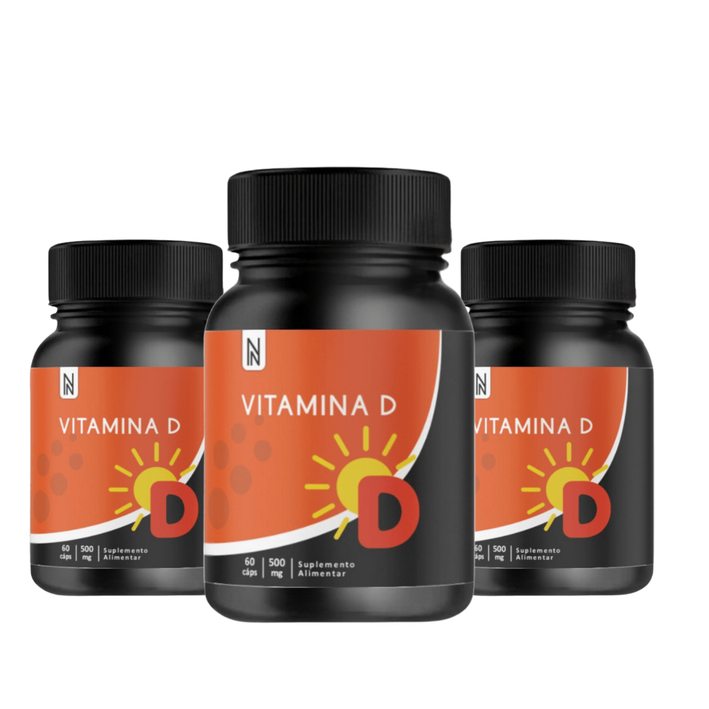 Kit 3x Vitamina D 2.000ui Naturally – 180 Cápsulas Saúde Óssea