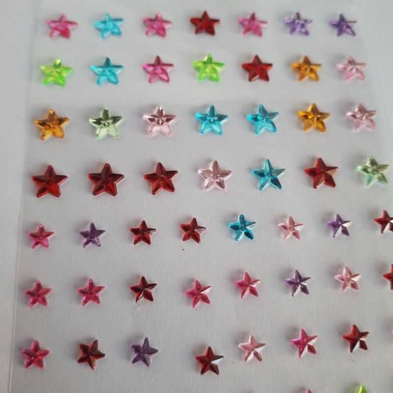 Strass Adesivo Coloridos Estrela OU Navete Brilhante em Oferta na Shopee