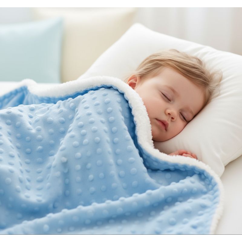 manta bolha sensorial sherpa bebê quentinha luxo
