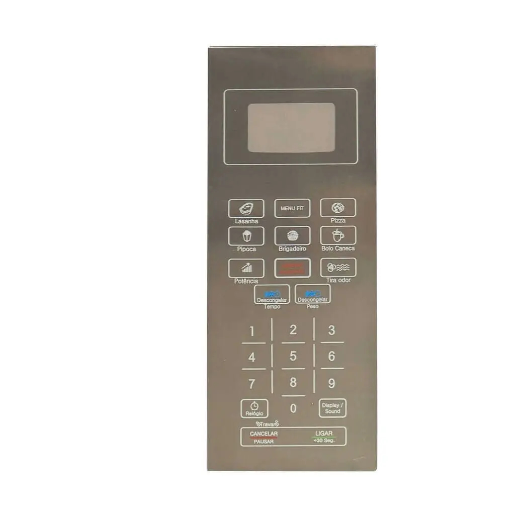 Membrana para Forno Microondas Compatível com Britania BMO26IEB Espelhada com 21 x 8,4cm