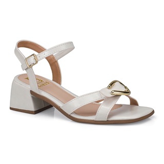 Sandália Feminina Salto Bloco Fivela X Confortável 6220 em Oferta na Shopee