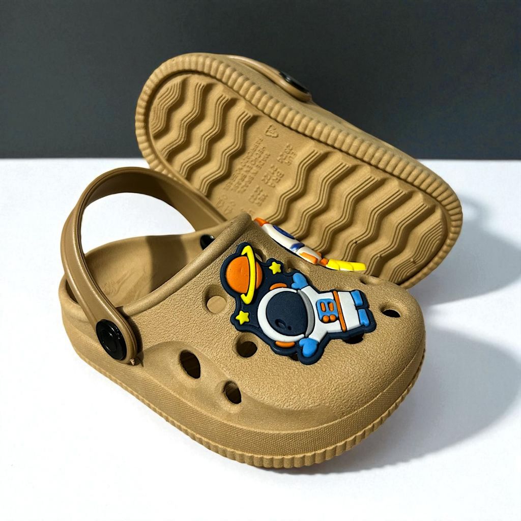 Babuche Sandália Infantil Menino Astronauta Foguete Personagem Antiderrapante Macio Moderno em Oferta na Shopee