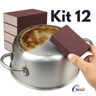 Kit Esponja Magica Limpeza Pesada Tira Manchas Ferrugem Riscos em Oferta na Shopee