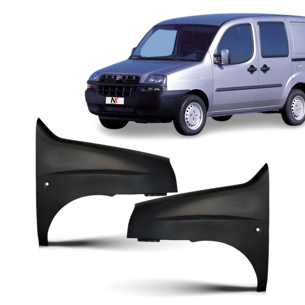 Paralama Dianteiro Doblo 2001 A 2008 Com Furo Pisca Esquerdo
