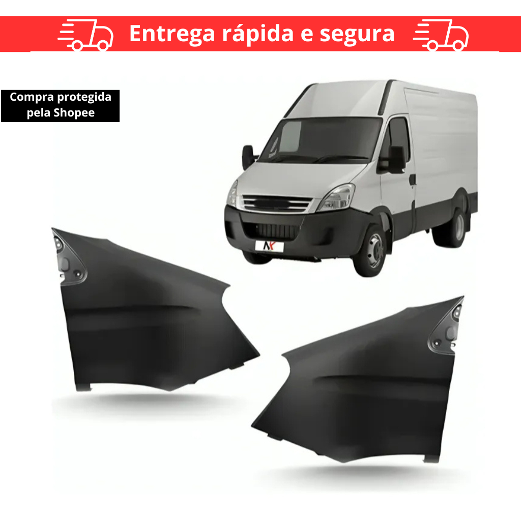 Par/Un Paralama Dianteiro Iveco Daily 2008 09 10 11 A 2020 Esquerdo