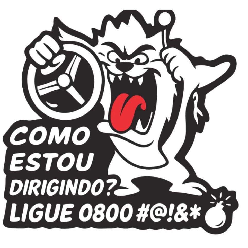 Adesivo Como Estou Dirigindo? Ligue 0800 AD1269