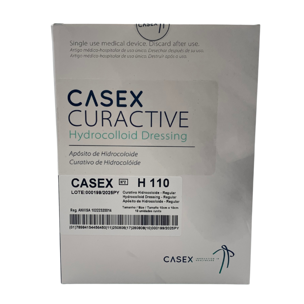 Curativo De Hidrocoloide 10X10Cm Cx C/5 unidades Casex