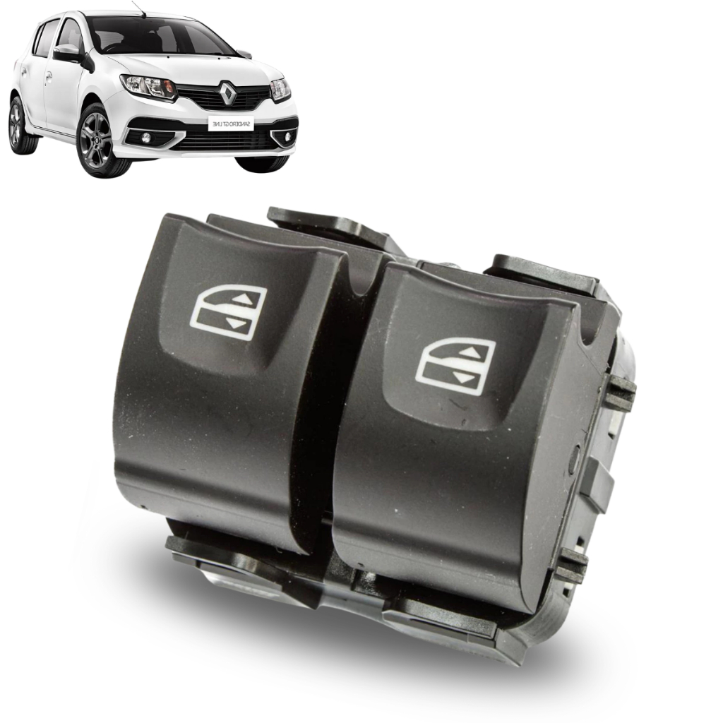 Interruptor de Vidro Esquerdo GAUSS para Renault Sandero 1.0 1.6 2.0 2015 até 2023