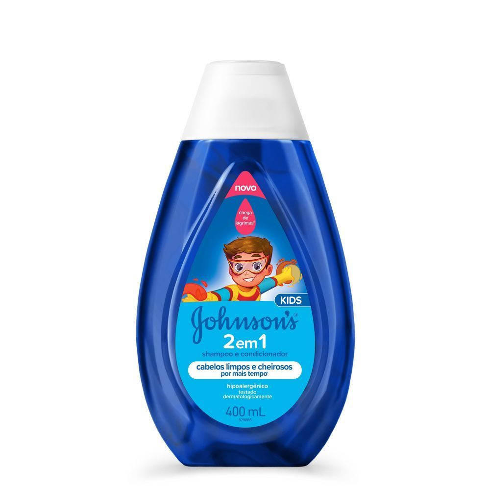 Shampoo e Condicionador Infantil Johnson's Baby 2 em 1 400ml em Oferta na Shopee