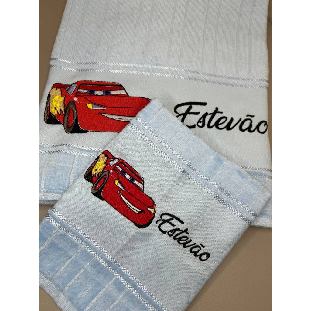 Toalha de Banho / Kit toalha de banho e Boca Bordadas Personalizadas Infantil