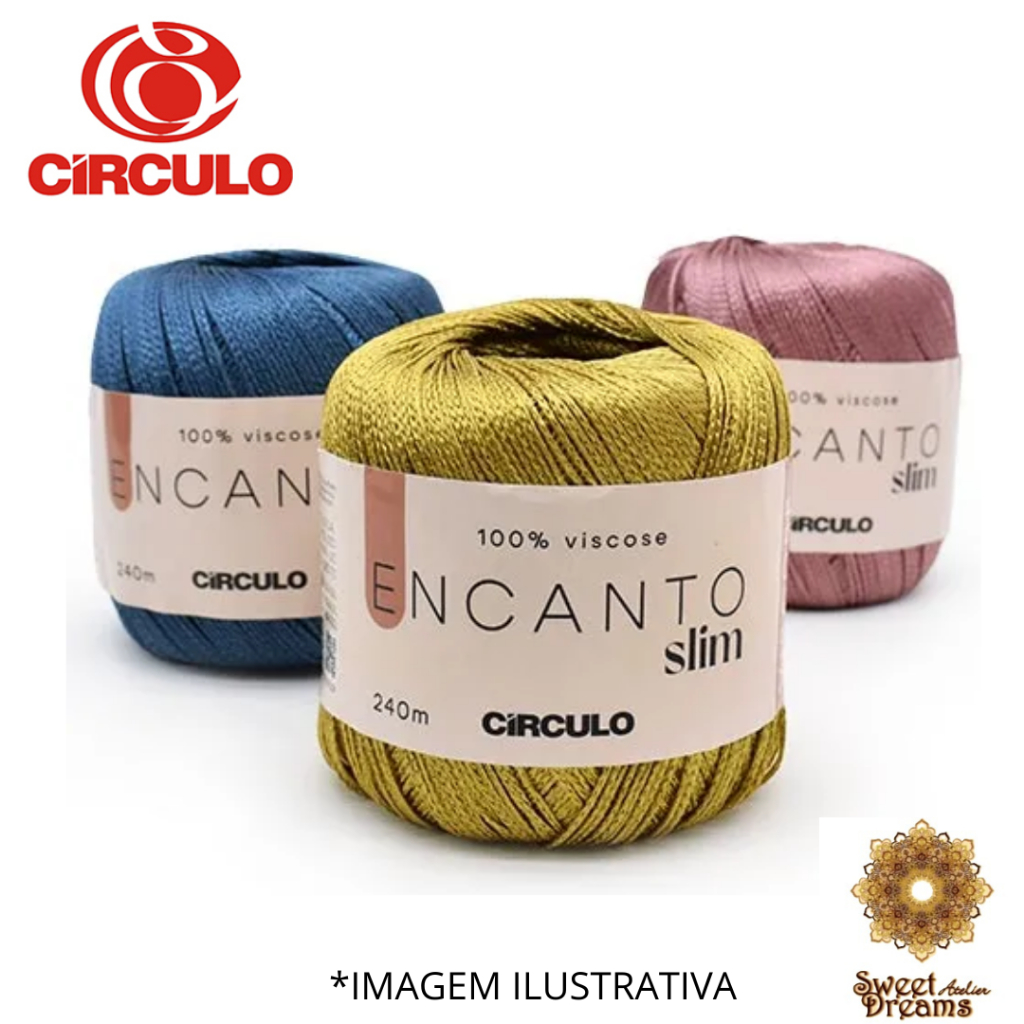 LINHA/FIO ENCANTO SLIM CÍRCULO 240M em Oferta na Shopee
