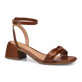 Sandália Feminina Salto Bloco Fivela Laço Confortável 6230 em Oferta na Shopee
