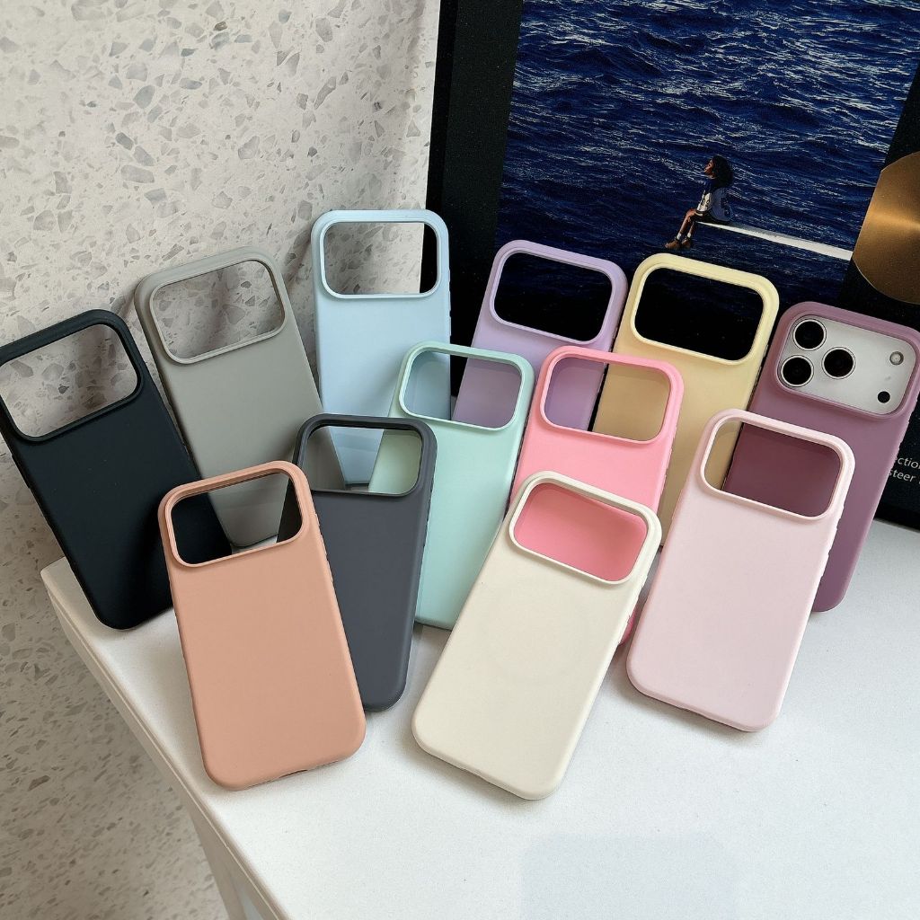 Ultimo Lançamento Capa de Silicone Para iPhone 17 & 17 Pro & 17 Pro Max, Capas Coloridas de Ótima Qualidade em Oferta na Shopee
