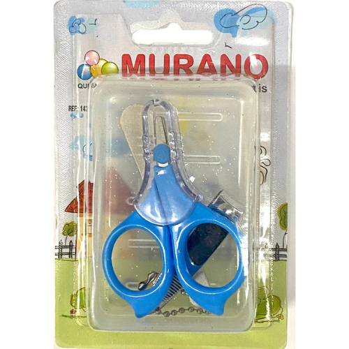 Kit Estojo Higiene Infantil Lixa / Cortador Unha / Tesoura Com 3 Peças - Murano