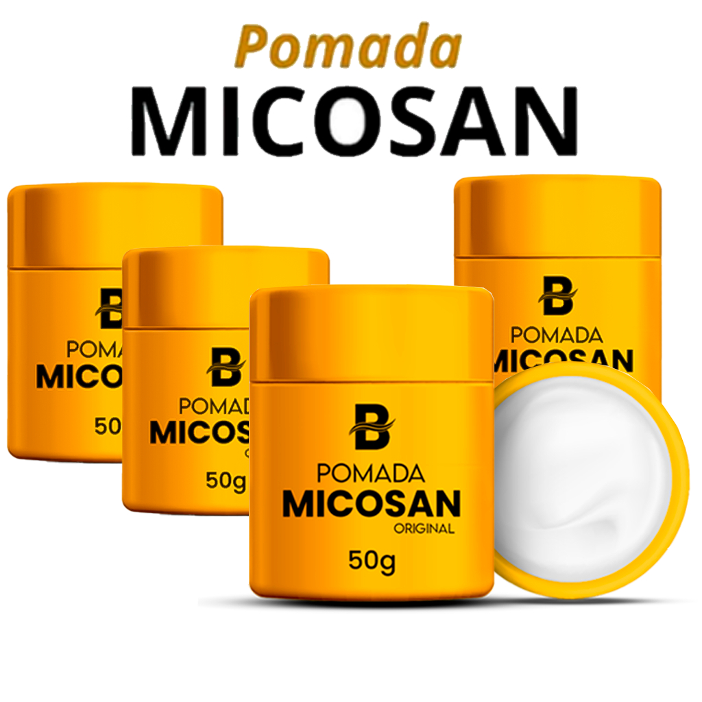 Pomada Micosan Creme 4 Com Unidades Mikoziu Original - Micoses Clareador Facial de Manchas 50g Cicatrizante