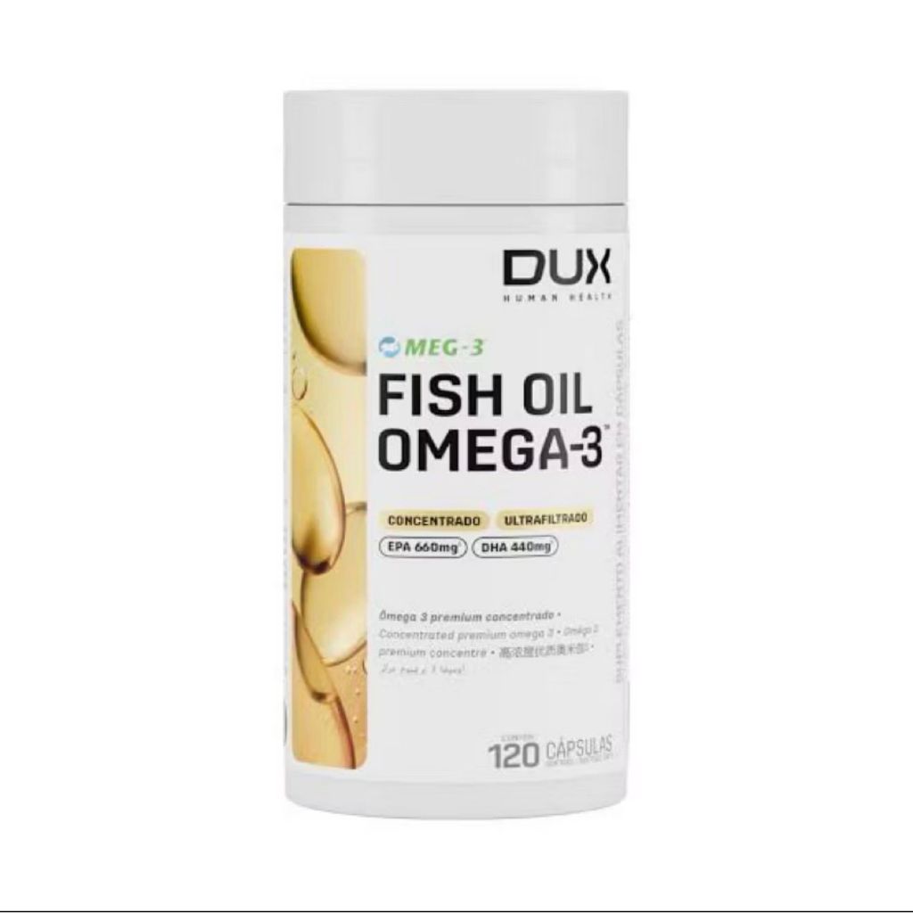 Ômega 3 Fish Oil Dux Nutrition 120 Cápsulas Sem Sabor