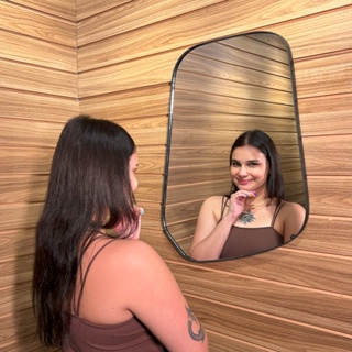 Espelho Malta Organico GRANDE Ideal para salas, quartos, banheiros e halls em Oferta na Shopee