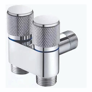 Valvula Dupla Registro Torneira Ducha Maquina Tanque Inox 1/2