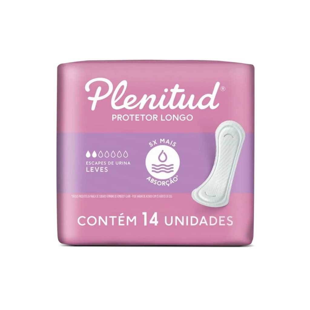 Protetor Médio Plenitud Femme 14 Unidades em Oferta na Shopee