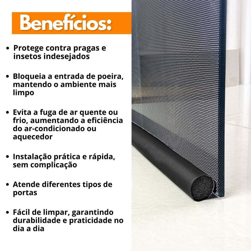 Veda Porta 80 Cm Adesivo Preto — imagem 2 de 2
