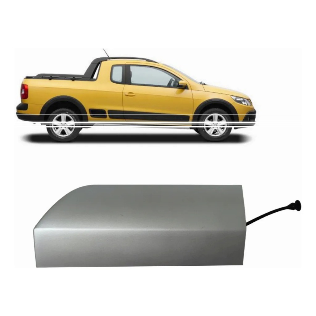 Capa Tampa Spoiler Lateral Traseiro Saveiro Cross G5 G6 2014 2015 2016 Direito Com Cinto Original